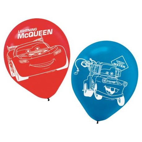 Disney Cars Latex Balloons 6pk