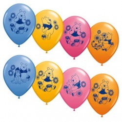 Pooh & Friends 12" Latex Balloons (6 Pack)