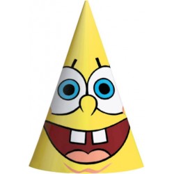 SpongeBob Paper Cone Hats (8 Pack)