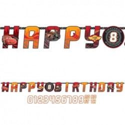 Disney Cars Add-An-Age Letter Banner (Each)