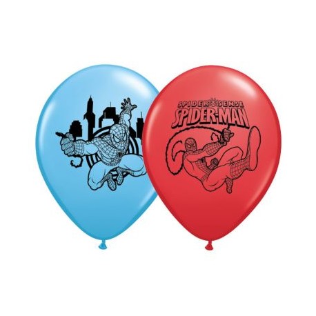 Spiderman 12" Latex Balloons (6 Pack)