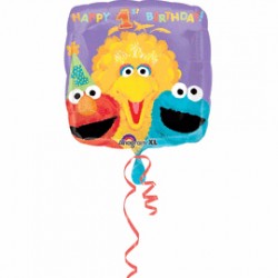 18 IN. SESAME 1ST BIRTHDAY BALLOON