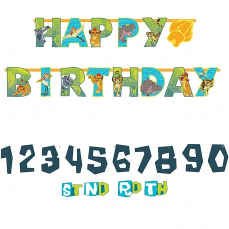 THE LION GUARD ADD-AN-AGE LETTER BANNER