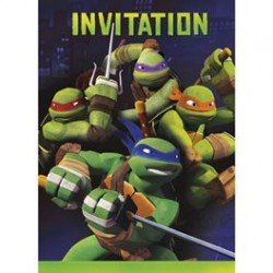 TMNT - Party Invitations and envelopes