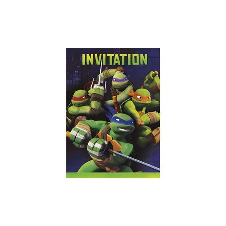 TMNT - Party Invitations and envelopes