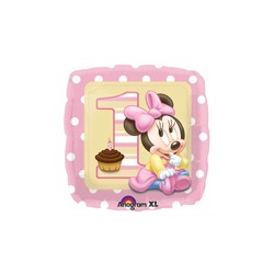 Minnie 1st birthday foil balloon