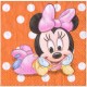 Minnie 1st Birthday napkins 10inch