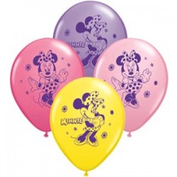Minnie Mouse 6 pack latex balloons
