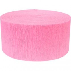 Solid Crepe Streamers (Pink)