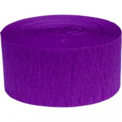 Solid Crepe Streamers (Purple Violet)