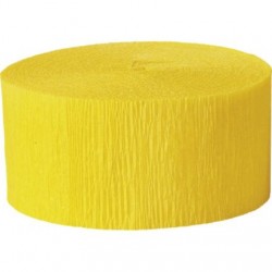 Solid Crepe Streamers ( Yellow)