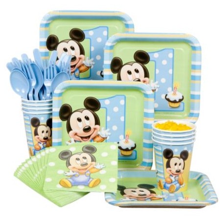 Mickey's 1st Birthday Standard Kit Serves 8 Guests