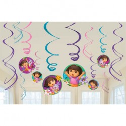 Dora the Explorer Swirl Decorations