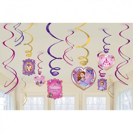 Sofia the First Swirl Decorations
