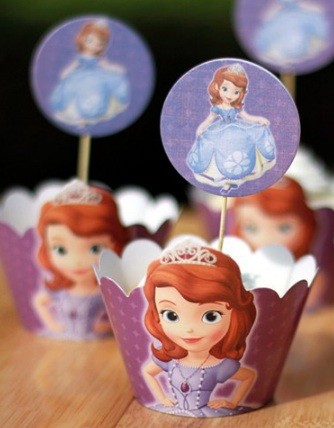 Sofia The First Cupcake Toppers SOFIA THE FIRST Edible Cake Topper