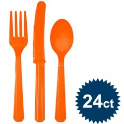 Orange Cutlery Set