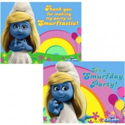 Smurfs Party Invites