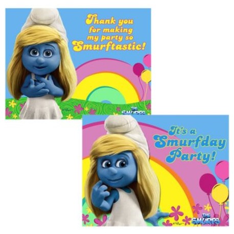 Smurfs Party Invites