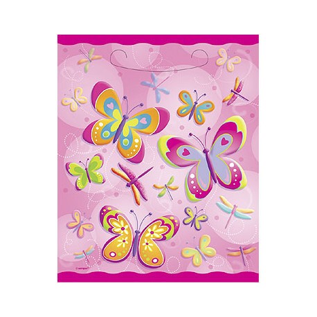 Pink Butterfly Loot Bags