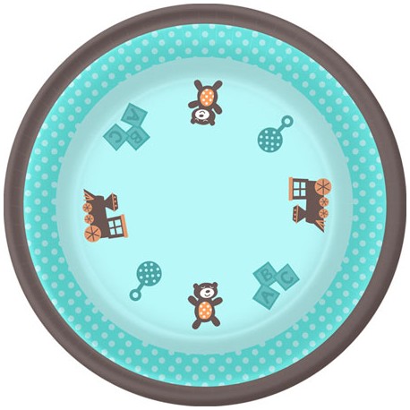 Boy Baby Shower Dessert Plates