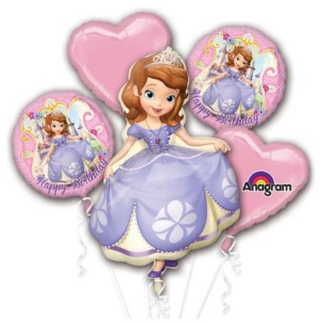 Sofia the First Balloon Bouquet (Each)