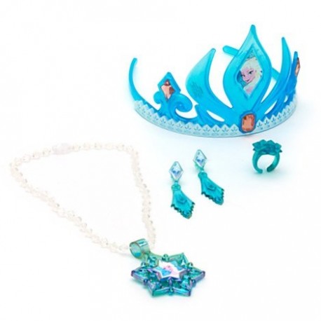 Disney Frozen Elsa Tiara and Jewelry Set